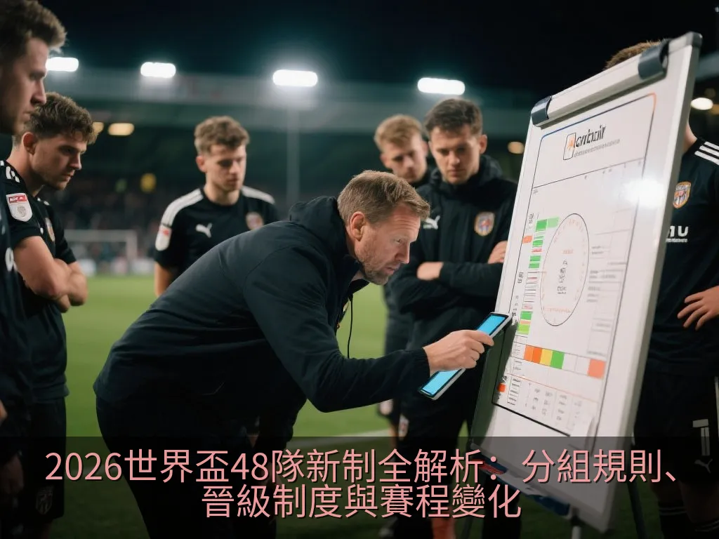足球戰術板上的排兵布陣與體能輪換示意圖